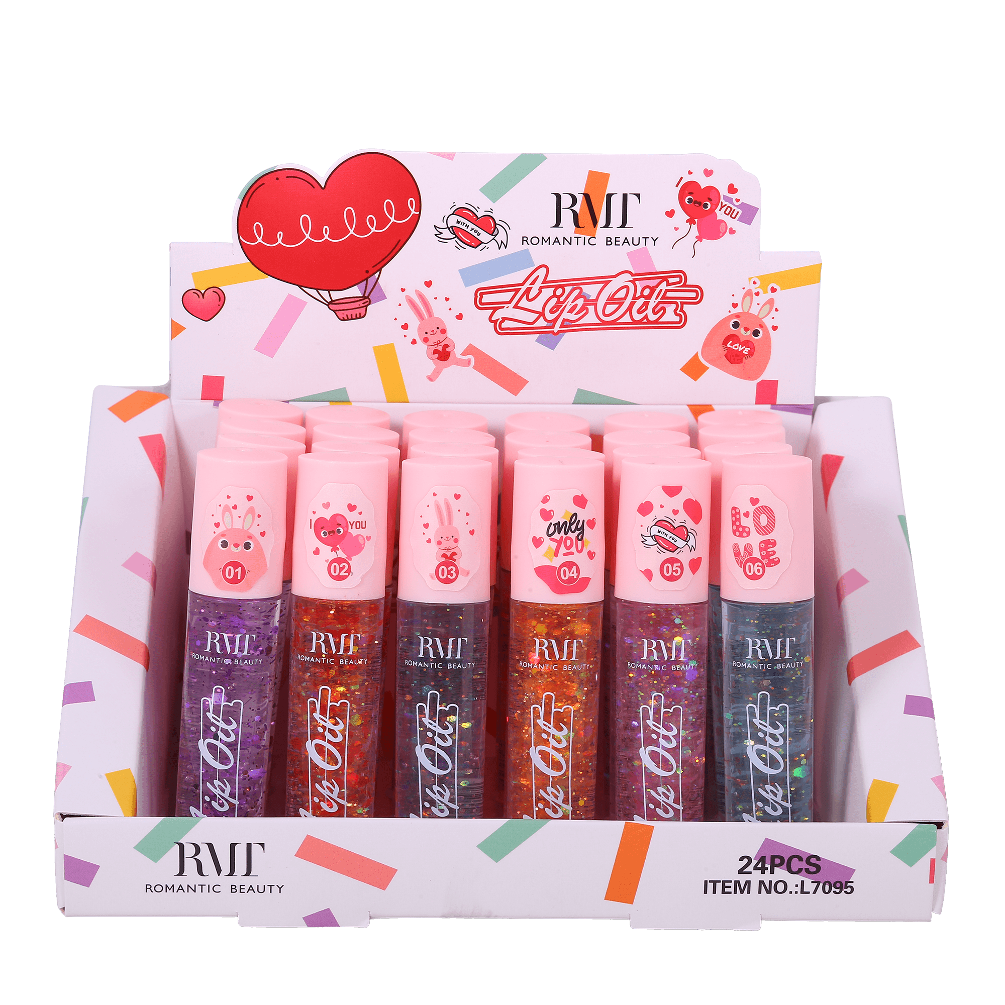 Pack 24 unidades LIP OIL LOVE YOU 